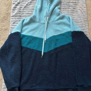 Light Blue Sherpa Hoodie